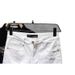 Men's Casual Denim Shorts With Button Fly, Summer Thin Stretch Slim Fit Ripped Knee Distressed Jeans Shorts For Men_mkmklike.com