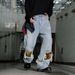 Men's Patchwork Distressed Jeans - American Vintage Wide-Leg Denim Pants With Removable Patches_mkmklike.com