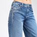 Women's Embroidered Low Rise Jeans High Street Style Trendy Trousers Washed Loose Straight Leg Pants European American Style_mkmklike.com