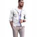 Loom European And American Style Solid Color Cross-Border Plus Size Jacket Autumn Winter Coat Turn-Down Collar Denim Slim Fit_mkmklike.com