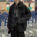 Pulse Pulse Loose Workwear Versatile Denim Jacket Men's Trendy New 2025 Spring Autumn European American Hong Kong Style Black_mkmklike.com