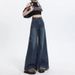 American Retro Wide-leg Jeans For Women, Trendy And Versatile, New High-waisted, Tummy-controlling, Hip-covering,_mkmklike.com