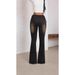 Women's Clothing Low Rise Flared Pants Sun Buckle Frayed Hem Flattering Straight Leg Cut Denim Clothing_mkmklike.com