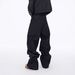 Men's Retro Washed Button Down Jeans American High Street Style Loose Casual Wide Leg Pants Mid Waist Cotton Black Light Blue_mkmklike.com