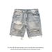 Men's Large Size Retro Hole Denim Shorts High Street American Style Old Raw Edge Beggar Style_mkmklike.com