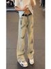 American European And American Fried Street Pants Autumn New Niche Design Tie-dye Inkjet Jeans Ins High Street Trousers_mkmklike.com