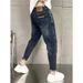 Jeans Men's Trendy Brand Spring And Autumn Slim-fit Pants Retro Washed Versatile Elastic Casual Pants_mkmklike.com