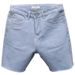 Men's Distressed Denim Shorts, Korean Style Ripped Casual Five-Pocket Cargo Shorts With Edgy Destroyed Details, Summer Streetwear Fashion_mkmklike.com