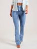 K New Slim Fit Elastic Fashionable Light Colored Bell Bottom Pants For Women Jeans_mkmklike.com