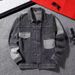 Men's Retro Workwear Denim Jacket Trendy Casual Style For Spring And Autumn_mkmklike.com