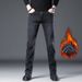 High-end Jeans Men's Autumn And Winter Velvet Slim Straight Casual 2025 New_mkmklike.com