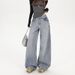 2026 Retro New Heavy-washed Low-waist Loose Wide-leg Straight Jeans For Women_mkmklike.com