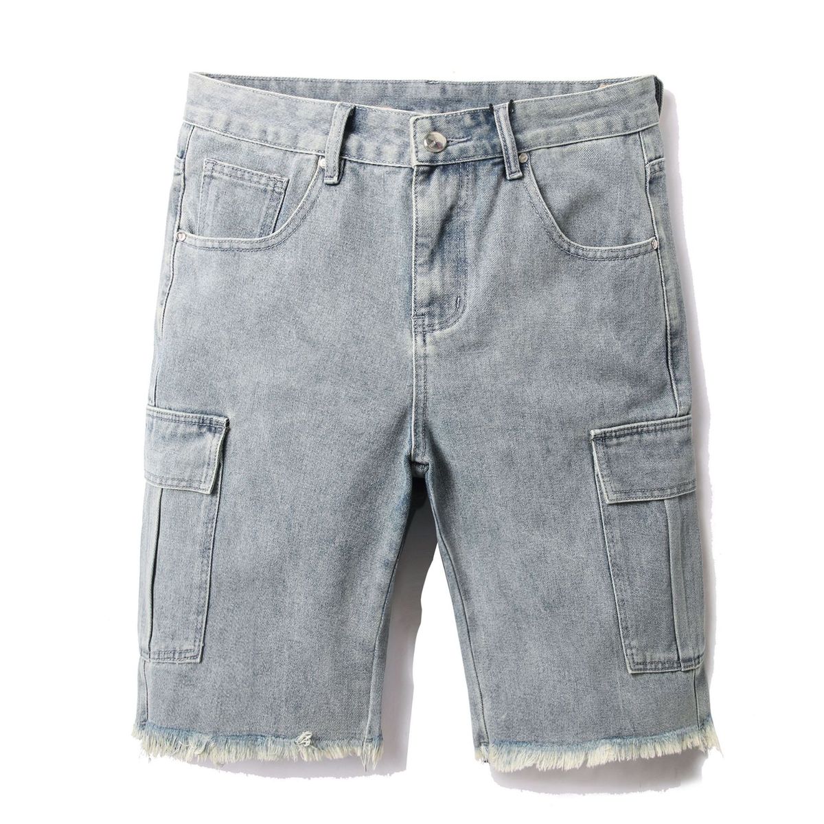 Men's Casual Denim Shorts - 5-Inch Inseam, Stretch Comfort Fit, Lightweight Summer Shorts For Men, Streetwear Fashion, Multiple Colors & Sizes_mkmklike.com