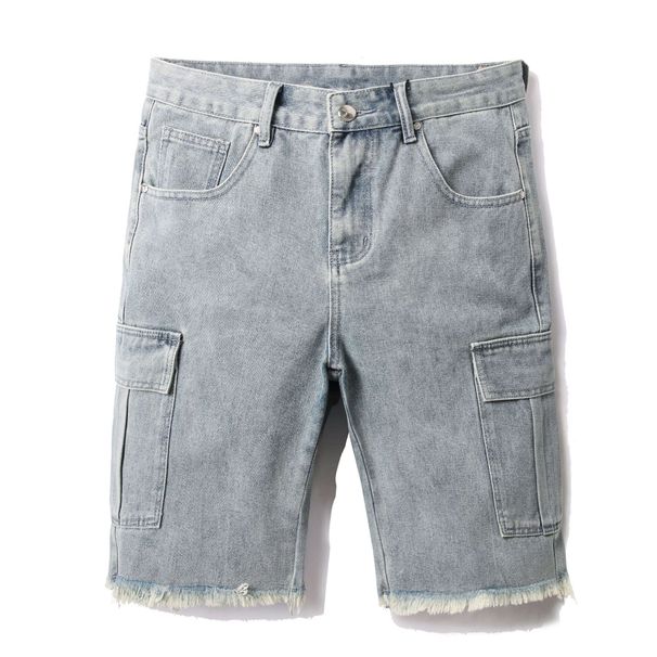 Men's Casual Denim Shorts - 5-Inch Inseam, Stretch Comfort Fit, Lightweight Summer Shorts For Men, Streetwear Fashion, Multiple Colors & Sizes_mkmklike.com