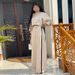 Large Size Loose Half-high Collar Long-sleeved Tops Wide-leg Pants Casual Suits_mkmklike.com