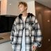 British Style Hooded Jacket Men, Autumn Plus Size, Loose Casual Chic Workwear Coat For Big And Tall Men_mkmklike.com