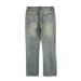 High Street Distressed Button-Fly Zipper Jeans – Vintage Washed Loose Fit Denim Pants For Men, Retro & Edgy Style_mkmklike.com