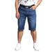 Summer Thin Stretch Jeans Men's 7-point Loose Casual Straight Jeans Men's Versatile Large-size Cropped Pants_mkmklike.com