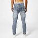 Men's Clothing Slim Fit Stretch Motorcycle Jeans Ripped Patchwork Trousers Street Style Fashion_mkmklike.com