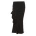 Women's Clothing solid color slimming street fashion high waist bag hip slit skirt_mkmklike.com