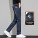 Thickened Jeans Men's Slim-Fit Straight Elastic Casual Pants Men's_mkmklike.com