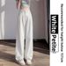 Retro High Waist Straight Leg Tencel Denim Jeans for Women Summer Style Loose Thin Wide Leg Yamamoto Pants_mkmklike.com