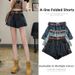 High Waisted Pear Shaped Figure Denim Shorts for Women plus Size Loose A-Line Wide Leg Pants Chubby Summer Thighs_mkmklike.com