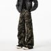 Woven Heavy Camouflage Men Spring New American Style Trendy Brand Hip Hop Wrinkled Loose Wide Leg Slightly Flared Cargo Long_mkmklike.com