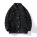 Autumn New Plus Size Jacket Couple Style Loose Turn-Down Collar Casual Denim Coat Men's Top_mkmklike.com