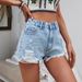 27-In Stock-35863# Cross-Border European And American Fashion Trendy Unique Distressed Denim Shorts For Women_mkmklike.com