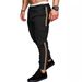 New Tooling Trousers Men's Autumn Splicing Solid Color Casual Sports Loose Straight Pants_mkmklike.com