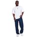 Men's Stretch Slim Fit Straight Leg Mid Rise Casual Cropped Jeans Fashion Comfortable Denim_mkmklike.com