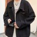 Loom Autumn Fashion European And American Trend Retro Men Plus Size Oversized Fat Man Jacket Workwear Denim Clothing Coat_mkmklike.com