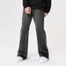 Nordmann Black And Gray Jeans For Men With Distressed Heel, Loose Straight-Leg American Retro Versatile Casual Pants_mkmklike.com