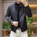Autumn New Luxury Business Casual Stand Collar Men's Fashion Versatile Simple Solid Color Thin Jacket_mkmklike.com