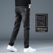 Jeans Men's Slim Fit Straight Casual Long Pants_mkmklike.com