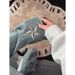 Men's Straight Leg Loose Fitting High Street Jeans Five Pointed Star Embroidery Trendy Retro Slimming Slightly Flared_mkmklike.com