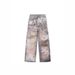 American High Street Cleanfit 3D Digital Print Cross Jeans Summer Tie-Dye Straight Loose Long Pants_mkmklike.com