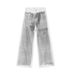 EF JEANS | 2024 New Product Niche Design Sense Hand-painted Gray And White Dirty Jeans Straight Loose Casual Pants_mkmklike.com
