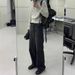 Men's ClothingVujade 009 Black Bull Drop2WES Washed Gray Black Jeans Washed Retro Kenijima Old Money Style_mkmklike.com