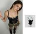 French Retro Court Style Strap Shaping Fishbone Corset With Sequins, External Camisole Vest, Strapless Denim Top_mkmklike.com