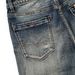Vintage Denim Shorts For Men - Retro Distressed Straight Cut Casual Summer Shorts With Five-Pocket Design_mkmklike.com