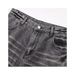 Unisex Wide Leg Pants American Retro Design Washed Scimitar Jeans Loose Fitting Long Trendy Whiskered_mkmklike.com