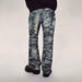 Men's Clothing Men's Vintage Denim Jeans Spring Summer Low Rise Tapered Leg Casual Fit Digital Print Boro Distressed Washed Redesigned_mkmklike.com