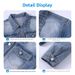 Women's Petite Short Denim Jacket Spring Style Versatile Slimming Waist Cinching Trendy Retro Top_mkmklike.com