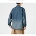 Cowboy Jacket Men's Loose Casual Retro Multi Pocket Workwear Denim Jacket Men_mkmklike.com