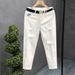 Men's Slim Fit Ripped Jeans Stretch Retro Style Cropped Length Korean Casual Skinny Jeans For Spring And Summer_mkmklike.com