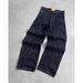 Men's Clothing American Retro Y2k High Street Fashion Raw Edge Embroidery Flame Stitching Wide Leg Jeans For Men And Women High Quality_mkmklike.com