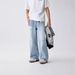 Men's Loose Fit Ripped Jeans American Style Summer Retro Trendy Light Color Wide Leg Pants Midweight Cotton Machine Washable_mkmklike.com
