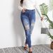 plus Size Women's High Waist Straight Leg Jeans Ripped Denim Hip Hop Style mid Rise Trousers European American Fashion_mkmklike.com